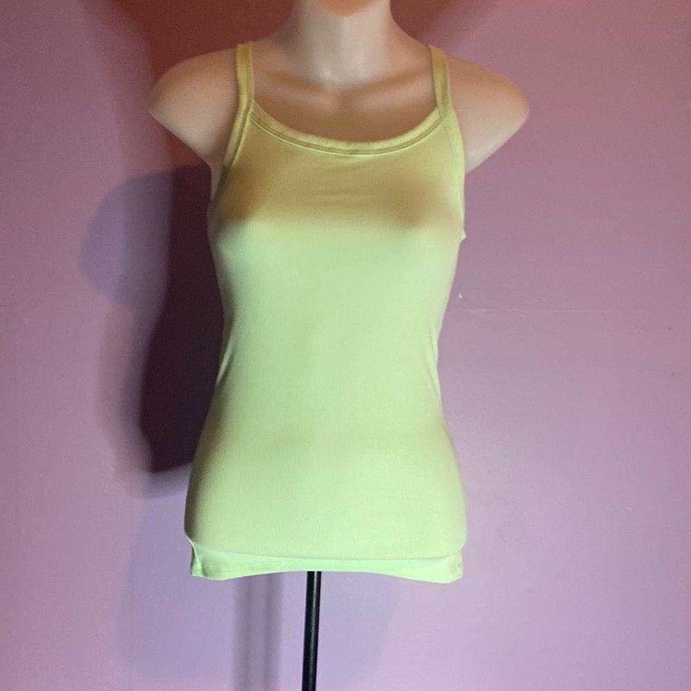 No Boundaries Women’s Ribbed Tank Top Spring Green Size XS Extra Small